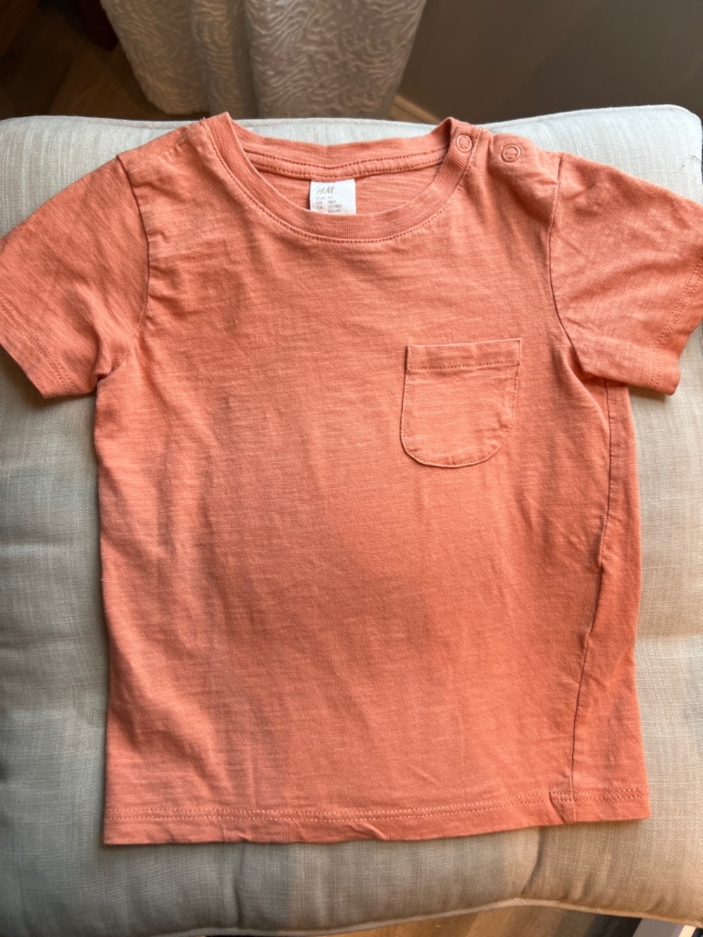 H&M Coral Short-Sleeve Pocket Tee for Kids